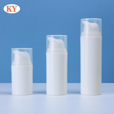 China Personal Skin Care Packaging High Quality Cosmetic Plastic Custom  15ml 30ml 50ml   PP Airless Pump Bottle Lotion Airless Dispenser Airless Serum Bottle for sale