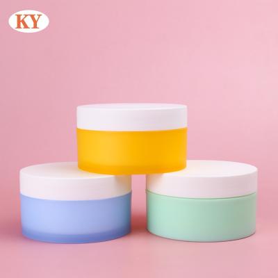 China Cosmetic 100g PP plastic cream jar luxury face cream bottle jar Hair film tank  cosmetics sub jar for  skin care  cosmetics packing for sale