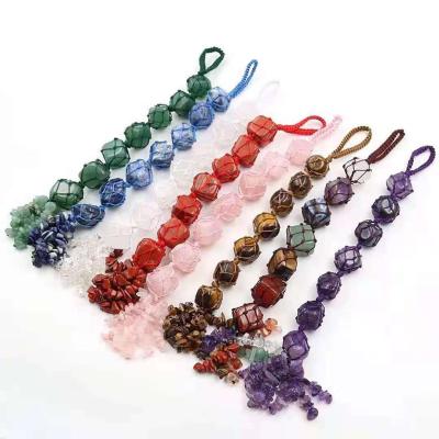 China China Wholesale Natural Healing Crystals With Seven Chakra For Car Hanging Pendant for sale