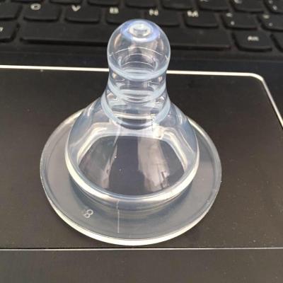 China BPA Free High Quality Baby Teat Wholeslae Neck Silicone Wide Anti-Colic Wide Nipple for sale