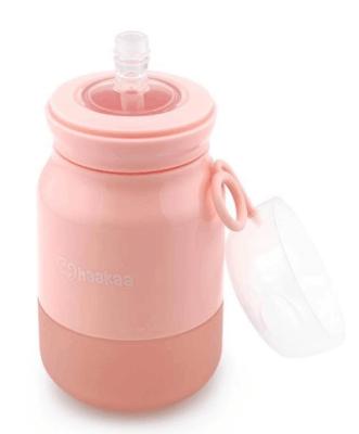 China Wholesale BPA Free Silicone Kids Drinking Bottle Training Straw Cup Baby Water Bottle for sale