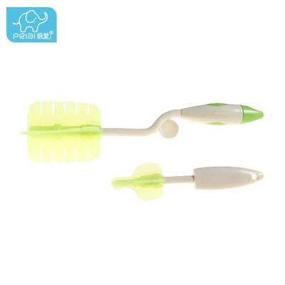 China High Quality BPA Free Bottle Brush Cleaning Nipple Brush 360 Degree Rotation Baby Bottle Cleaning Brush for sale