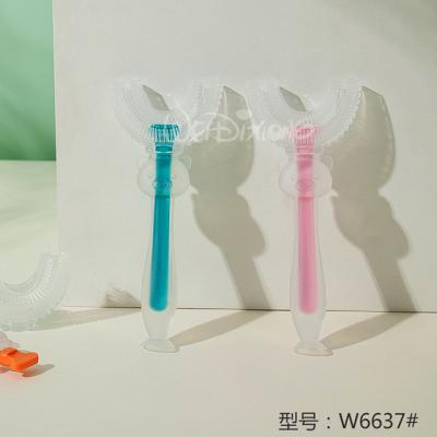 China Disposable Children's U-shaped Toothbrush for sale