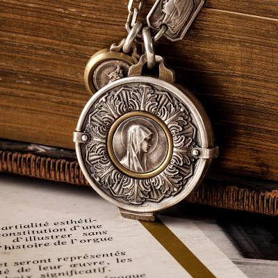 China Europe and America Vulcan ready to ship holy box necklace photo mark vintage pendant pendants for handmade photos necklace for wome for sale