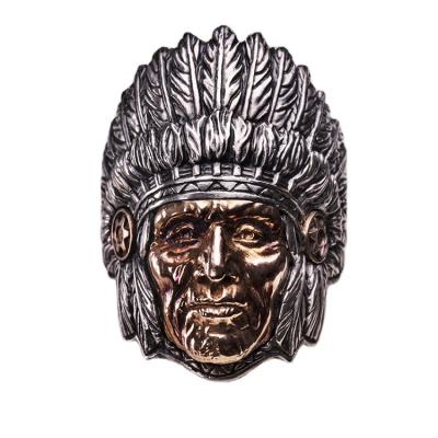 China High Quality Vulcan Ready To Ship Customized 925 Sterling Silver Indian Style Men's Ring for sale