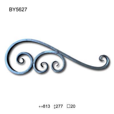 China Easily Assembled Ornamented Wrought Iron Scrolls For Fence And Gate Wrought Iron Decoration C Scrolls S Scrolls for sale