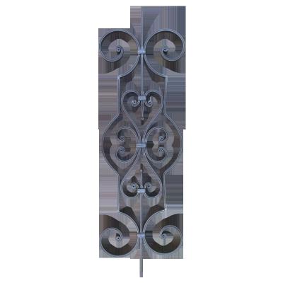 China Easily Assembled Interior Staircase Design Wrought Iron Balcony Fencing Wrought Iron Pillar for sale