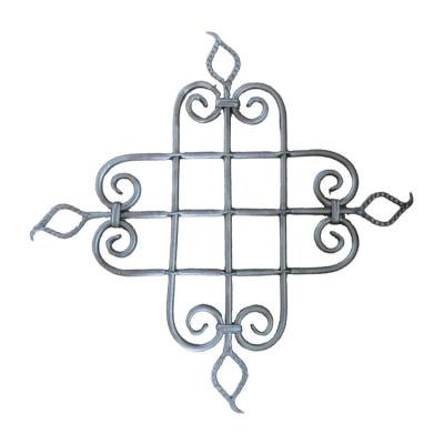 China Custom Black Metal Easily Assembled Decorative Wrought Iron Fence Panels for sale