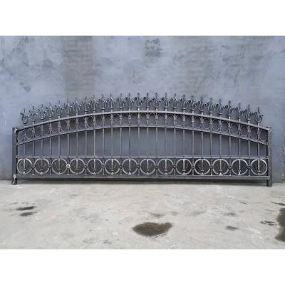 China Easily Assembled Decorative Wrought Iron Fence Panels Iron Gate and Metal Fence Wrought Iron Hardware Cast Steel Fence Panels for sale