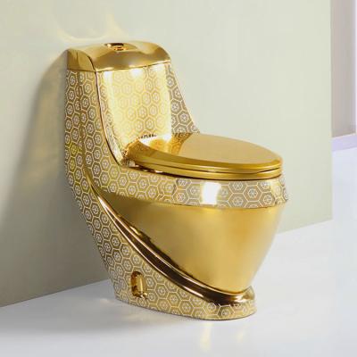 China Double-Flow High-Level Best Wholesale Prices Gold Chaozhou New Design Bathroom Toilet Bidet Pots Modern One-Piece Washdown Ceramic Toilet Bowls for sale