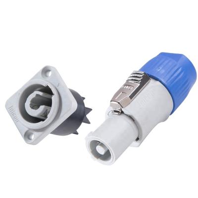 China Automotive Jnicon IP44 20A 500V grey 14 AWG powercon female indoor connector for sale