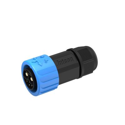 China Automotive M23 self locking outdoor 2+4 pins Lithium battery connector for sale