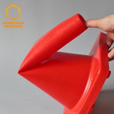 China High 450mm Height Pavement Safety Slovak Cone Flexible Reflective Safety Cone for sale