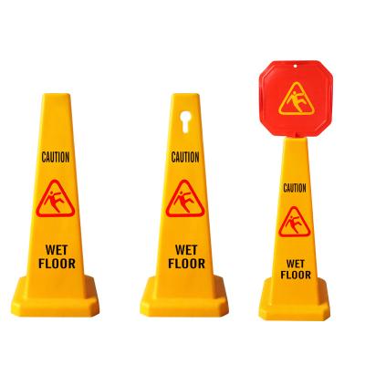 China Roadway Safety Signs High Quality PP Material No Parking Sign Board Caution Sign For Cleaning for sale