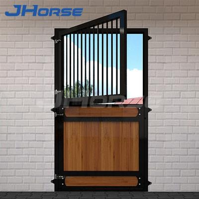 China Horses Steel Stables Panels Supplies Used Wood Doors Stall Barn Door Metal Swing Sale for sale