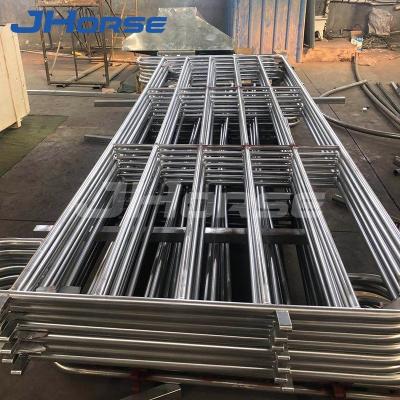 China 100KG Prefabricated Livestock Farm Oval Steel Pipe Horse Panel with Powder Coating for sale