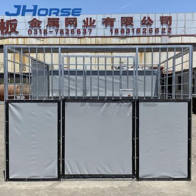 China Good quality temporary mobile field horse shelters portable horse run-in shed horse stall with roof for sale