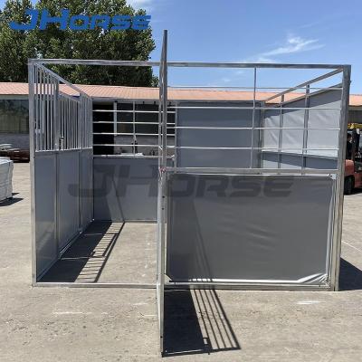 China Portable Plastic Wood Horse Stable Panels Stall Doors Equipment With 6mm 8mm HDPE for sale