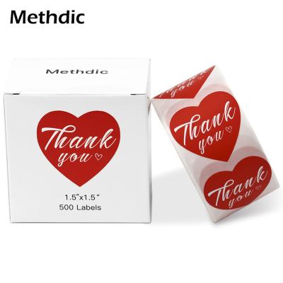 China Waterproof Thank You Custom Sticker Roll Stickers Printed Gifts Printing Lables Label Product for sale