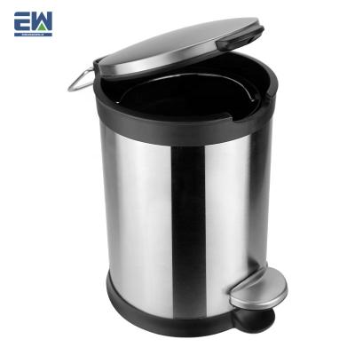 China 3L 5L Wholesale Price Cheap Trash Bin Mini Trash Bin Cosmetic Classic Matte Sleek Design Small Size Viable Surface Treatment for sale