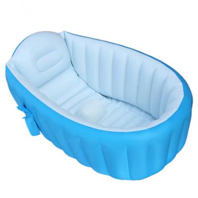 China Bathe PVC Wholesale Plastic Foldable Child Bathtub Fitted Wash Room Inflatable Bathtub for sale