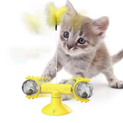 China Cat Toy Turntable Teasing Interactive Chew Viable Toy for sale