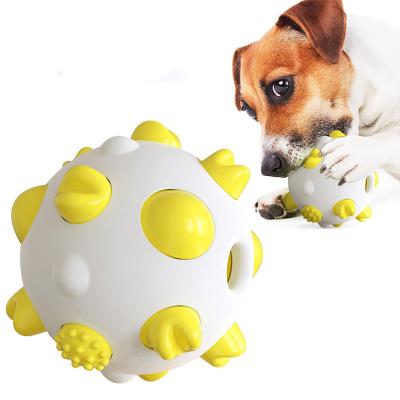 China Wholesale Viable Dental Cleaning Rubber Pet Ball Dog Training Supplies Wear Resistant Toy for sale