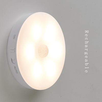 China New Design Modern LED Body Motion Sensor Closet Lights Wireless Rechargeable Magnet LED Night Light for sale