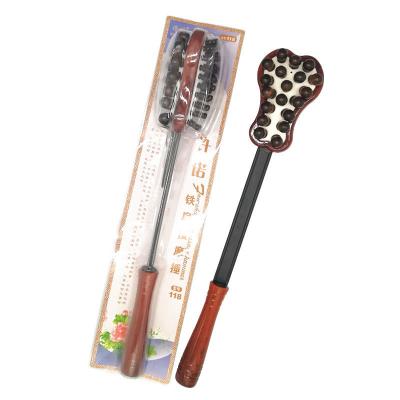 China Hand Held Back Body Scratcher and Wooden Head, Neck and Body Grip Massage Hammer Treatment Tool for sale