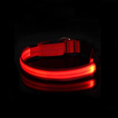 China Lights 2022 USB cable rechargeable luminous LED dog collar for cats and dogs for sale