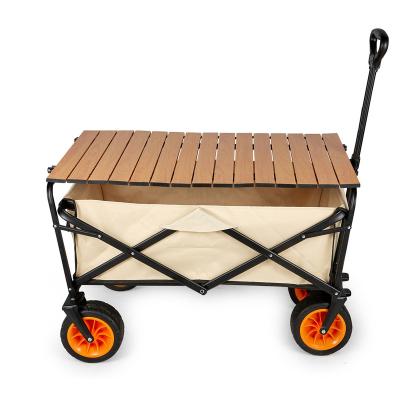 China Storage Outdoor Garden Trolley, Hand Trailer Wagon with Foldable Handle for Camping Outdoor Utility Wagon for sale