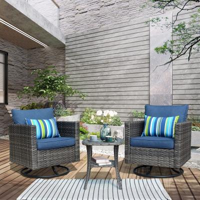 China Modern Outdoor Chair Contemporary Outdoor Garden PE Rattan / Sofa Furniture Set Rattan Wicker Chair for sale