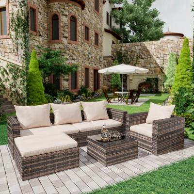 China Waterproof Hot Seller Outdoor Cane Furniture Cover Garden Set Patio Rattan Sofas Color Customization for sale