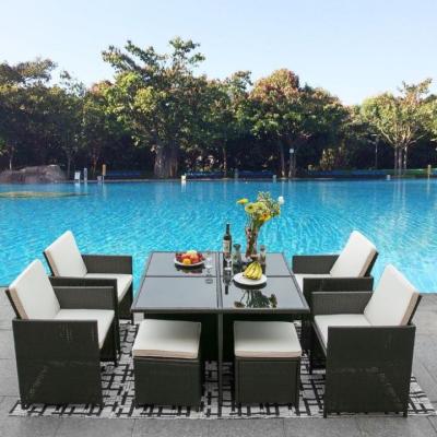 China Eco-freindly outdoor rattan chairs outdoor balcony table seat combination and patio garden leisure rattan chairs and rattan chairs for sale