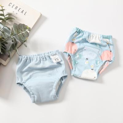 China New Fashion Printed Reusable Panty Diaper for Happy Sleepy Baby Training Pants Baby Pants Diaper Pattern for sale