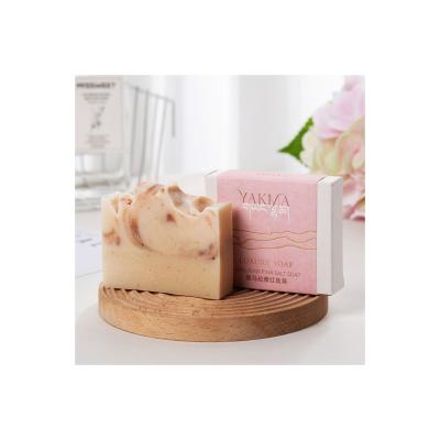 China Cleaning Hot Selling Made In China YAKMA Organic Ingredients Purifying Himalayang Pink Salt Soap For Sale for sale