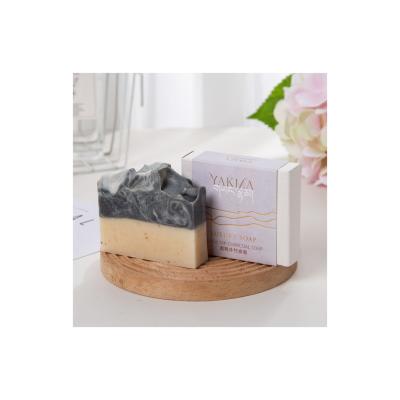 China Cleaning Good End Price Made In China YAKMA Skin Lightening Cleaning Black Yak Charcoal Soap For Bathroom Shower for sale