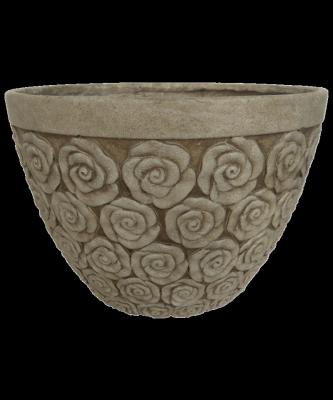 China Chinese Style Home High Quality Hand Carved Marble Stone Flower Pot Planter for sale