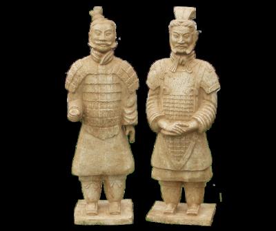 China 2 Pcs China Terracotta Warriors Sculptures for sale