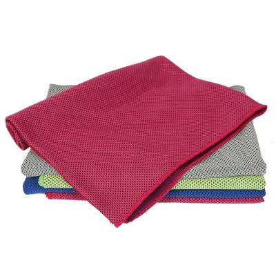 China Compressed Pure Color Absorbency Microfiber Strong Sweat Fast Cold Cooling Towel for sale