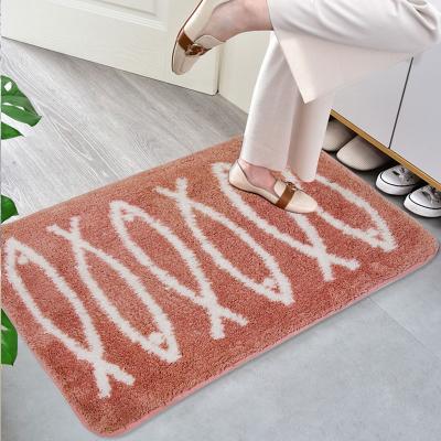 China China Supplier Washable Entrance Floor Mat Microfiber Bath Door Floor Luxury Anti-Slip Mat for sale