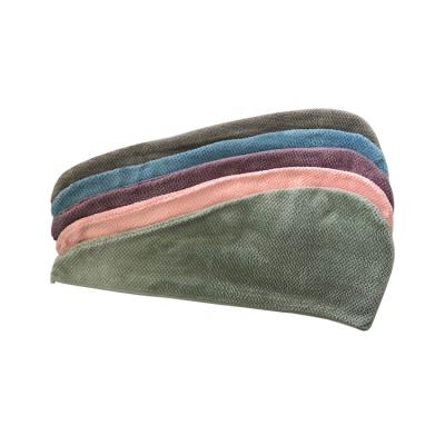 China Customized Solid Color Soft Touch Microfiber Hair QUICK DRY Quick Dry Turban for sale