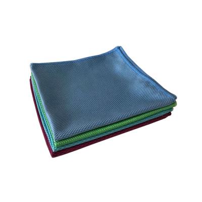 China Glass Cleaning Microfiber Fish Scale Towel High Quality QUICK DRY Lint Free Cloth for sale