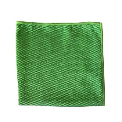 China Solid Color Glass Microfiber Cleaning Fish Scale Towel QUICK DRY Non-fading Cloth for sale