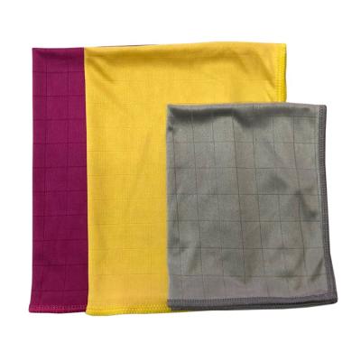 China QUICK DRY Household Cleaning Portable Durable Soft Microfiber Cloth Flat Towel for sale