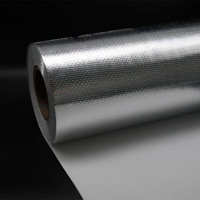 China Contemporary Aluminum Foil Fabric Insulating Reflective Woven Foil Foil 100% Polyester Fabric for sale