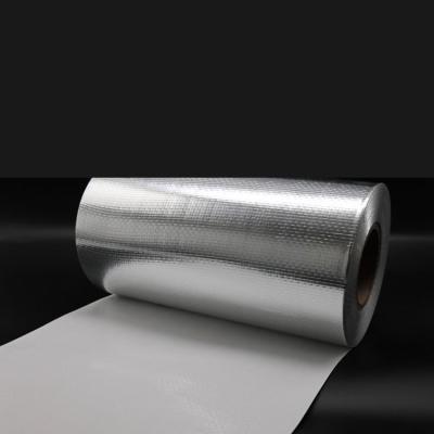 China Contemporary Hot Sale Single Side Woven Film Aluminum Polypropylene Laminated Fabric Foil 100% Polyester Fabric for sale