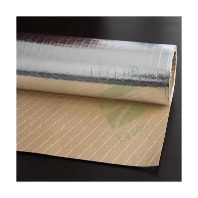 China Industrial Heat Insulation Foil Roll Foil Scrim Wrapping Paper Facing Aluminum Foil Craft Paper Backing for sale