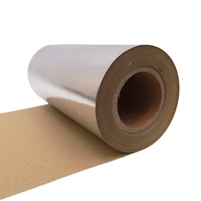 China High Insulation Material 95gsm Reflective Aluminum Film Laminated Aluminized Kraft Tissue for sale