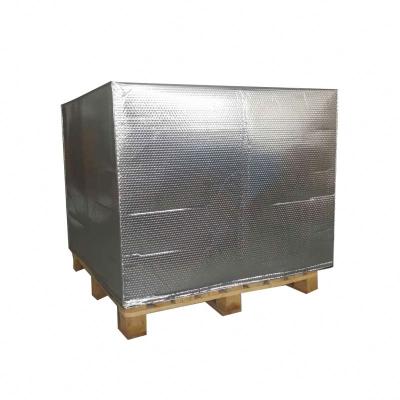 China -40- 100 â „ ƒ Reusable Wrapping Bubble Foil Pallet Cover Aluminum Foil Pallet Wrap Thermal Blanket for sale